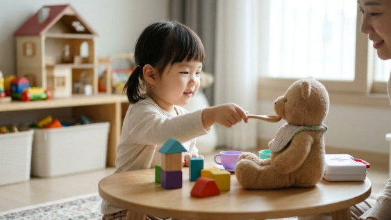 아기 인지발달 자극하는 상징놀이 시기 및 인형놀이 효과